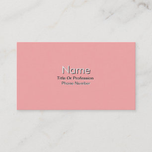 Personalise Business Card Pink