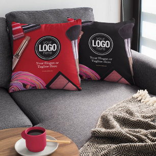 Personalise Business Modern Makeup Company Cushion