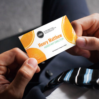 Personalise Business | Orange Company Card