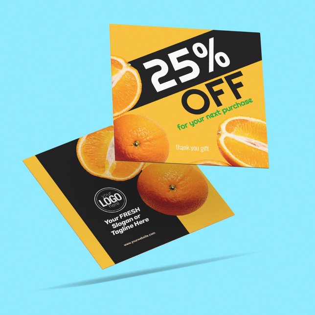 Personalise Business | Orange Company Discount Card (Creator Uploaded)