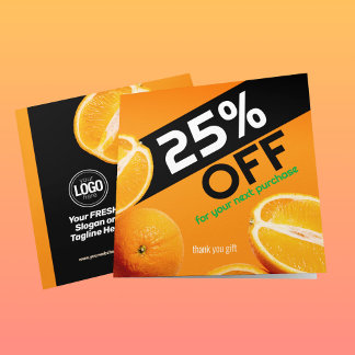 Personalise Business | Orange Company Discount Card