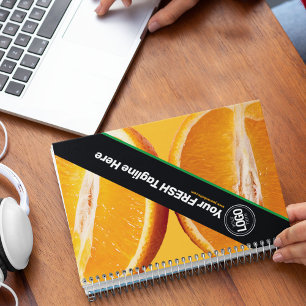 Personalise Business   Orange Company Notebook