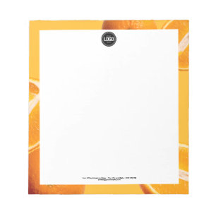 Personalise Business   Orange Company Notepad