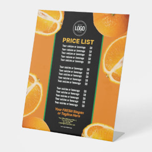 Personalise Business Orange Company Pedestal Sign
