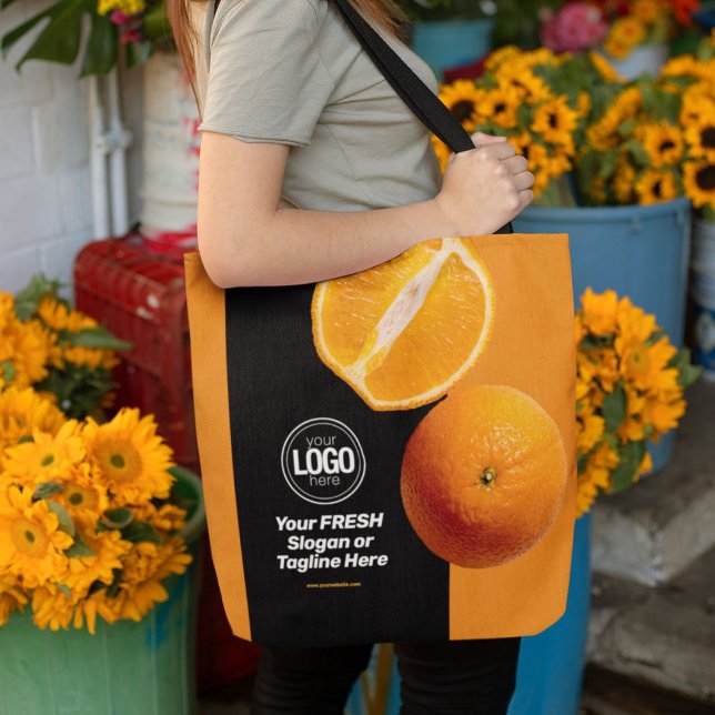 Personalise Business | Orange Company Tote Bag (Creator Uploaded)