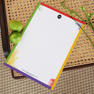 Personalise Business Tropical Fruits Company Custom Letterhead