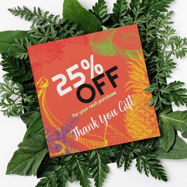 Personalise Business | Tropical Fruits Company Discount Card (Creator Uploaded)