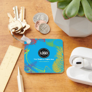 Personalise Business   Tropical Fruits Company Key Ring