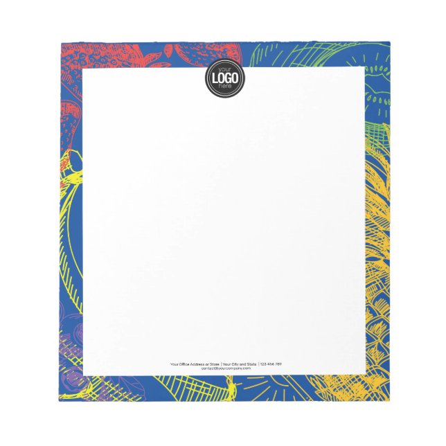 Personalise Business | Tropical Fruits Company Notepad (Front)