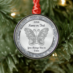 Personalise Butterfly Ornaments for Christmas Tree