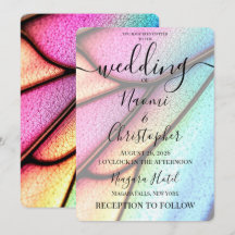 Personalise: Butterfly Wing Texture Wedding