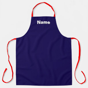 Personalise Cafe Caterer Baker Dk Blue Kitchen Apron