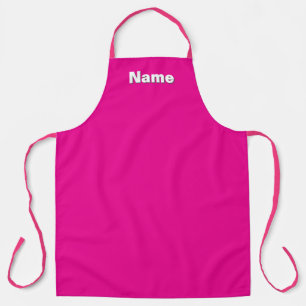 Personalise Cafe Caterer Florist Hot Pink    Apron