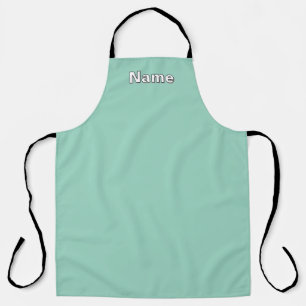 Personalise  Cafe Coffee Shop Aqua  Apron