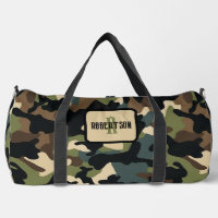 Personalise Camo Duffle Bag