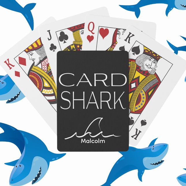 Personalise Card Shark black&white Game On (Creator Uploaded)