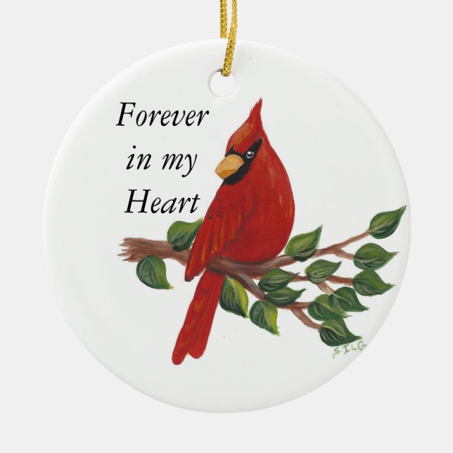 Personalise Cardinal Ornament  (Front)