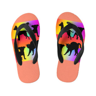 Personalise Cats Dogs Kids Flips Flops Kid's Thongs