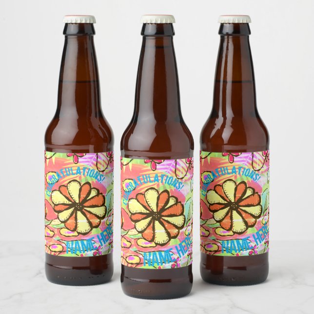 Personalise Celebrate Essentials Beer Bottle Label (Bottles)