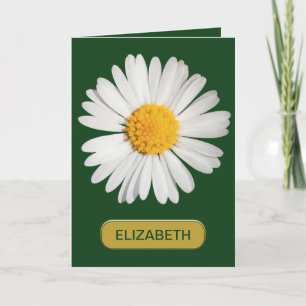 Personalise - Cheerful, Bright Daisy Card