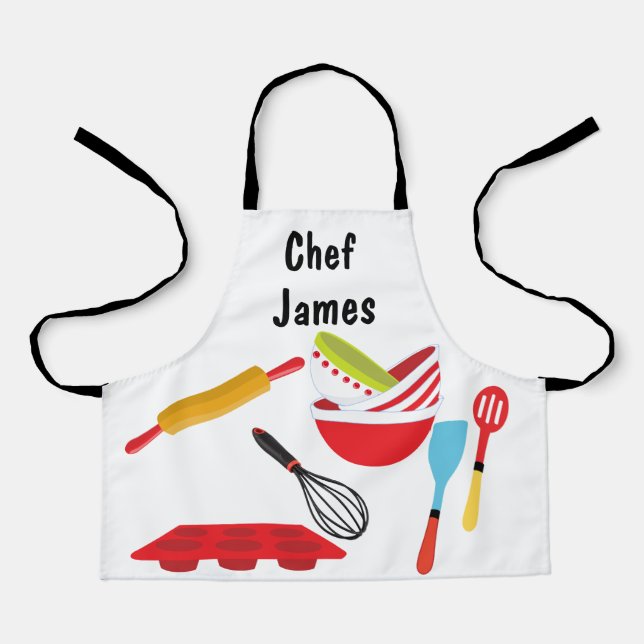 Personalise Chef All-Over Print Apron (Front)