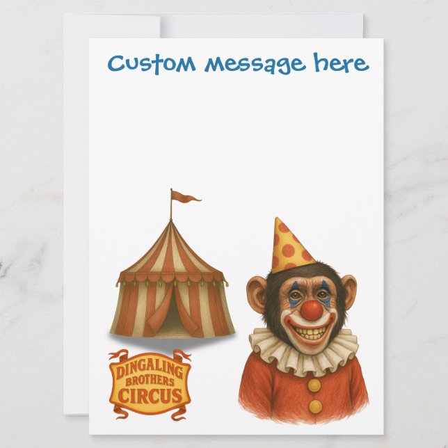 Personalise: Chester the chimp clown (Front)