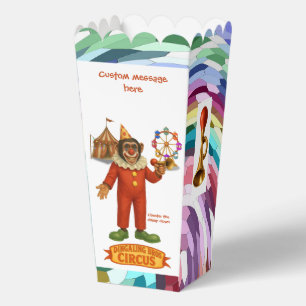 Personalise: Chester the chimp clown Favour Box