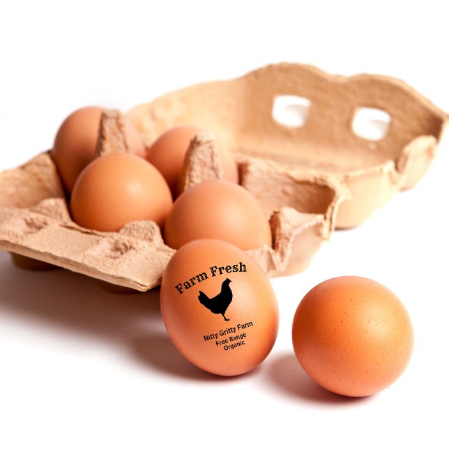 Personalise Chicken Egg Stamp Small Business Stamp (Creator Uploaded)
