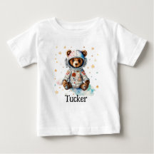 Personalise Child Kids Clothes Astronaut Bear