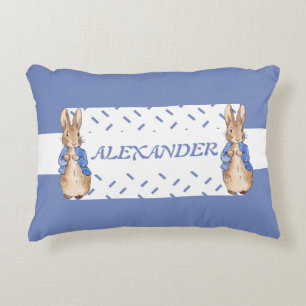 Personalise Child Name Peter the Rabbit Decorative Cushion