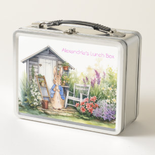  Personalise Child Name Peter the Rabbit  Metal Lunch Box