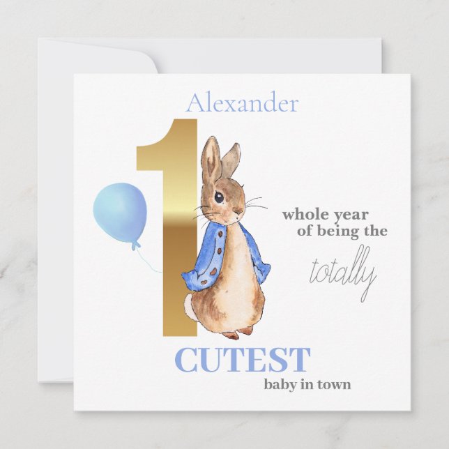 Personalise Child's name Peter the Rabbit  (Front)
