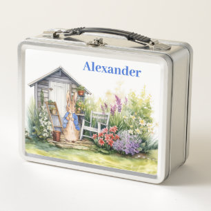 Personalise Child's Name Peter the Rabbit  Metal Lunch Box