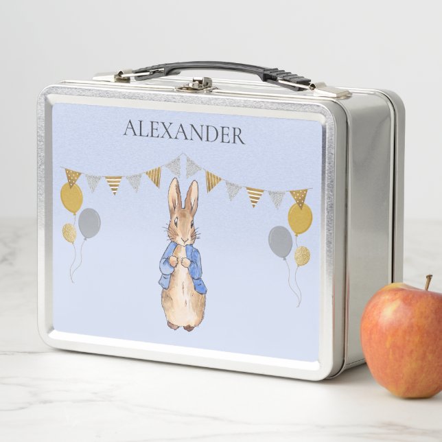 Personalise Child's name Peter the rabbit    Metal Lunch Box (In Situ)
