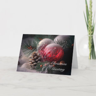 Personalise Christmas Card - Bubbles
