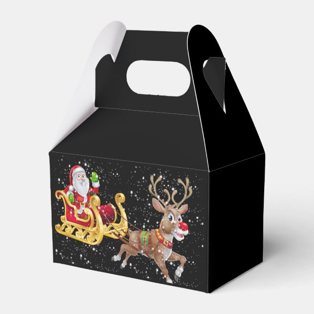 Personalise Christmas  Favour Box (Front Side)