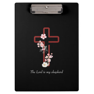 Personalise Christmas Holly Cross Clipboard