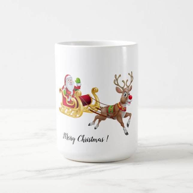 Personalise Christmas  Two-Tone Coffee Mug (Center)