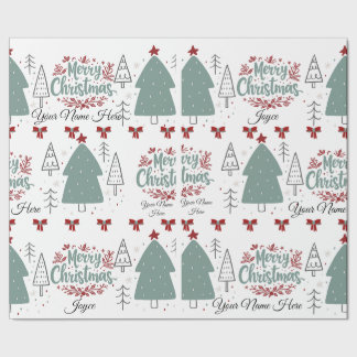 Personalise Christmas Wrapping Paper, Paper