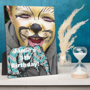 Personalise Circus Elephant Birthday Party Display Plaque