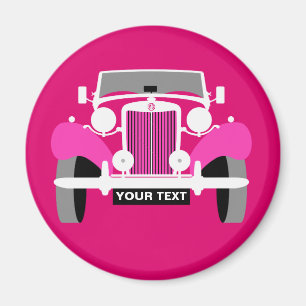 Personalise Classic Vintage Sports Car Magnet