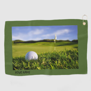 Personalise Clip - On Soft Golf Towel
