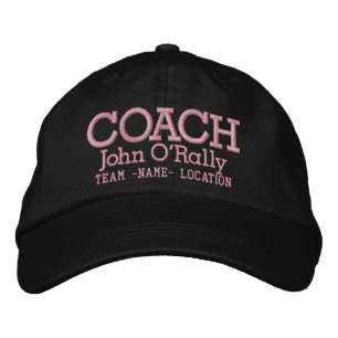 Personalise Coach Cap Your Name Your Game