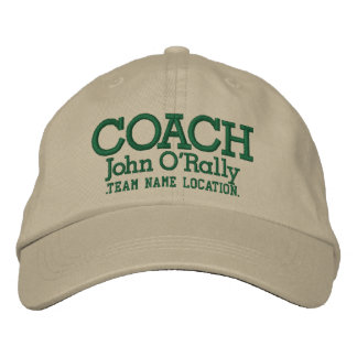 Personalise Coach Cap Your Name Your Game