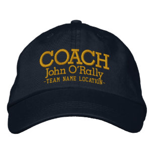 Personalise Coach Cap Your Name Your Game