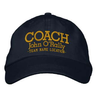 Personalise Coach Cap Your Name Your Game