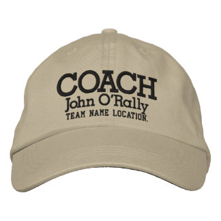 Personalise Coach Cap Your Name Your Game