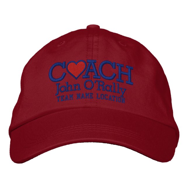 Personalise Coach Love Cap Your Name Your Game! (Front)