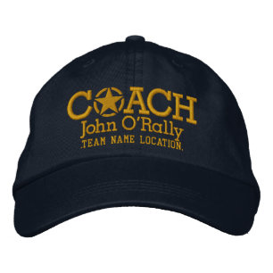 Personalise Coach Star Hat Your Name Your Game!
