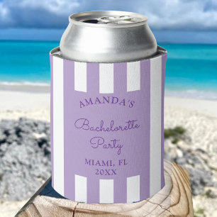 Personalise Coastal Beach Bachelorette Party Favou Can Cooler